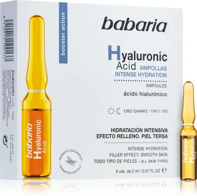 Babaria Hyaluronic Acid - Ампулы с гиалуроновой кислотой, 5 мл