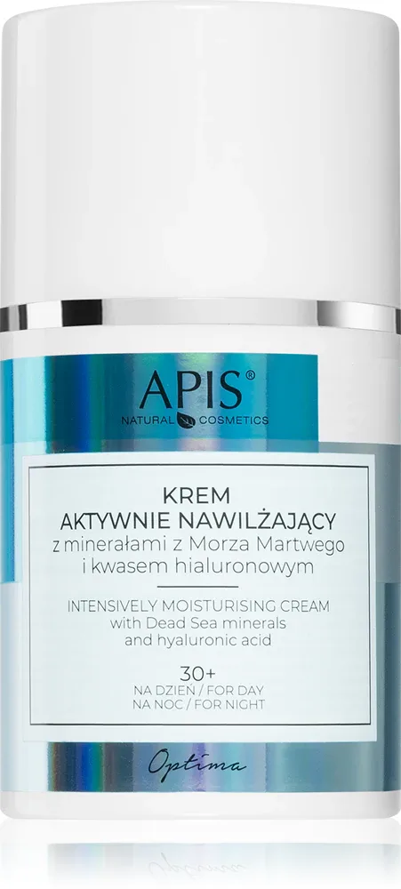 Крем для лица Apis Natural Cosmetics Optima увлажняющий, с минералами Мёртвого моря, для любого типа кожи, 50 мл 30+