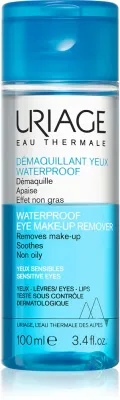 Uriage Eau Thermale Waterproof Eye Make-up Remover - Средство для снятия водостойкого макияжа для чувствительных глаз, 100 мл