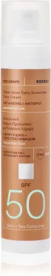 Солнцезащитное средство для лица Korres Red Grape Sheer Glow с защитой от UVA и UVB, 50 мл SPF 50
