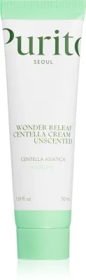Purito Wonder Releaf Centella Cream Unscented - Крем для лица для смягчения, 50 мл