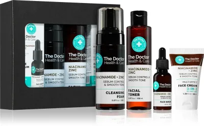 The Doctor Niacinamide + Zinc Set - Подарочный набор для лица, 4 шт