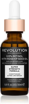 Revolution Skincare Retinol 0.5% With Rosehip Seed Oil - Увлажняющая сыворотка против морщин, 30 мл