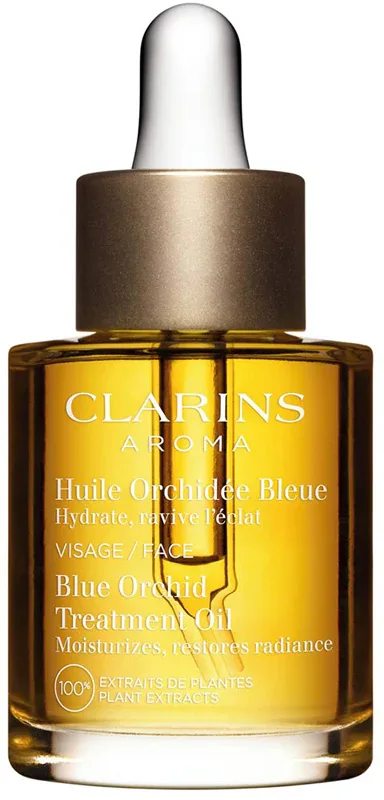 Clarins Blue Orchid Treatment Oil - Антивоксидантное масло для лица день/ночь с увлажняющим действием, 30 мл