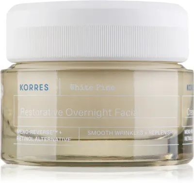 Korres White Pine Meno-Reverse - Интенсивный омолаживающий ночной крем для глубоких морщин, 40 мл