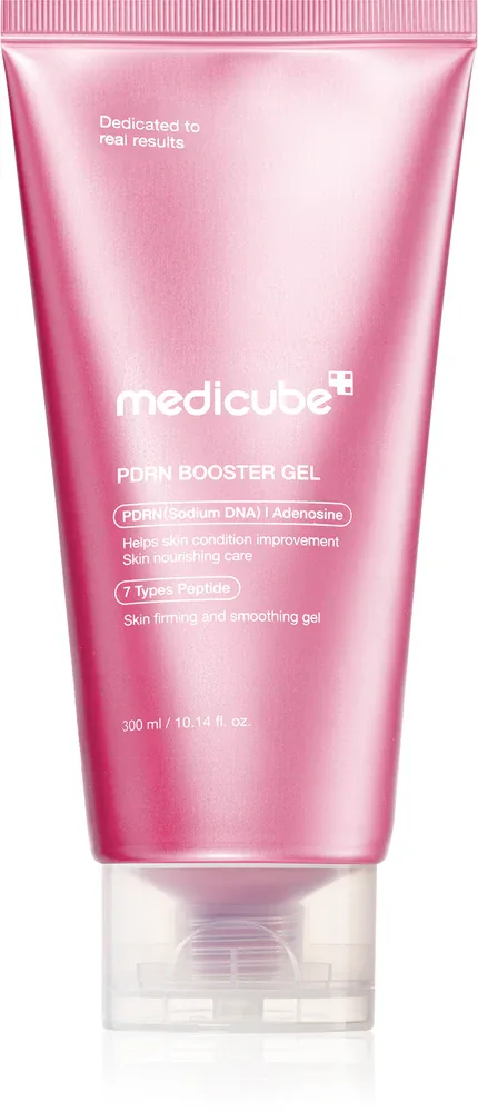 Medicube PDRN Booster Gel - Крем для лица увлажняющий для эффекта осветления и сглаживания кожи, 300 мл