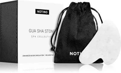 Массажёр гуаша Notino Spa Collection из белого нефрита, для лица и шеи