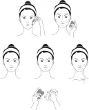 Массажёр гуаша Notino Spa Collection из белого нефрита, для лица и шеи — фото 4