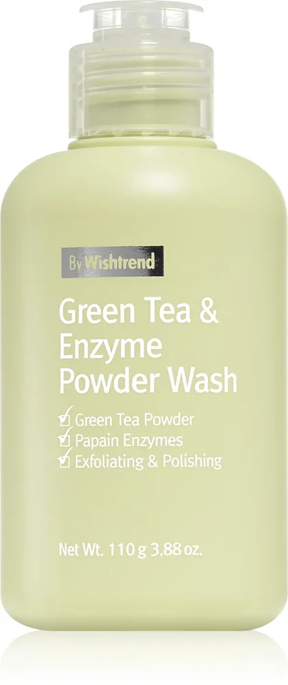 By Wishtrend Green Tea & Enzyme - Нежный очищающий порошок, 110 г