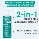 Uriage Hyseac Purifying Make-up Removing Oil - Очищающее масло для жирной кожи с проблемами акне, 100 мл — фото 4
