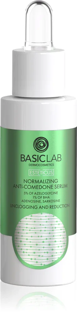 BasicLab Dermocosmetics Esteticus - Сыворотка для лица, уменьшающая поры и борющаяся с угрями