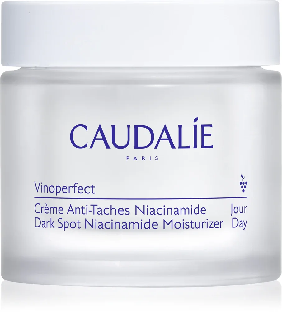 Caudalie Vinoperfect Dark Spot Niacinamide Moisturizer - Розовый крем для лица, осветляющий кожу, на день, против пигментации, 50 мл