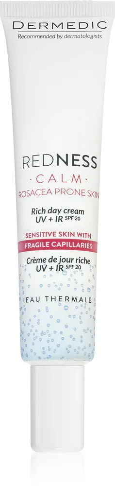 Dermedic Redness Calm - Крем против покраснений и расширенных сосудов SPF 20, 40 мл