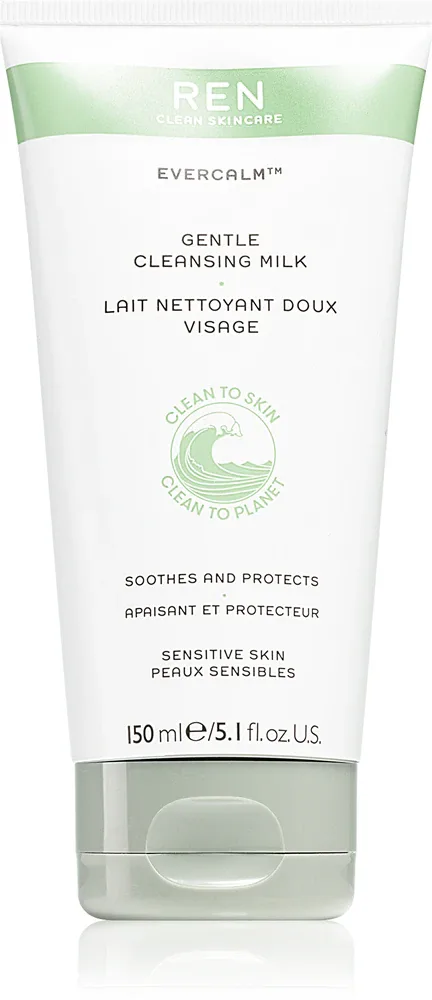 REN Evercalm Gentle Cleansing Milk - Нежное очищающее молочко с увлажняющим действием dla cery wrażliwej, 150 мл