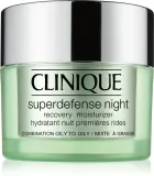 Clinique Superdefense Night Recovery Moisturizer - Увлажняющий крем против морщин на ночь для жирной и комбинированной кожи, 50 мл — фото 1