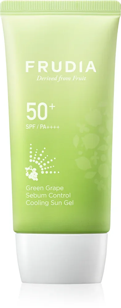Frudia Sun Green Grape Sebum Control - Солнцезащитный увлажняющий гель для жирной и комбинированной кожи SPF 50+, 50 г