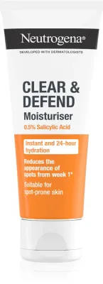 Neutrogena Clear & Defend 0.5% Salicylic Acid - Увлажняющий крем без масла, 50 мл