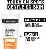 Neutrogena Clear & Defend 0.5% Salicylic Acid - Увлажняющий крем без масла, 50 мл — фото 3