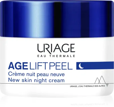 Uriage Age Lift New Skin Night Cream - Крем против морщин для ночного ухода с AHA, 50 мл