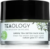 Teaology Cleansing Green Tea Detox Face Scrub - Пилинг сахарный для лица с зеленым чаем, 50 мл — фото 1