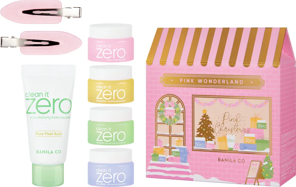 Banila Co. clean it zero Pink Wonderland Special Set - Праздничный набор для идеальной очистки кожи, 1 шт