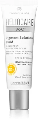 Heliocare 360 Pigment Solution Fluid - Солнцезащитный флюид для лица против пигментации кожи SPF 50+, 50 мл