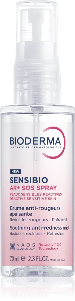 Bioderma Sensibio AR+ SOS Spray - Спрей, успокаивающий кожу и уменьшающий покраснения, 70 мл