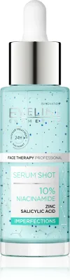 Eveline Cosmetics Serum Shot 10% Niacinamide - Сыворотка для лица для жирной и проблемной кожи, 30 мл