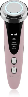 Щётка для очищения лица Beautifly B-Glossy Blush, 4 режима работы, ультразвуковая, 1 шт