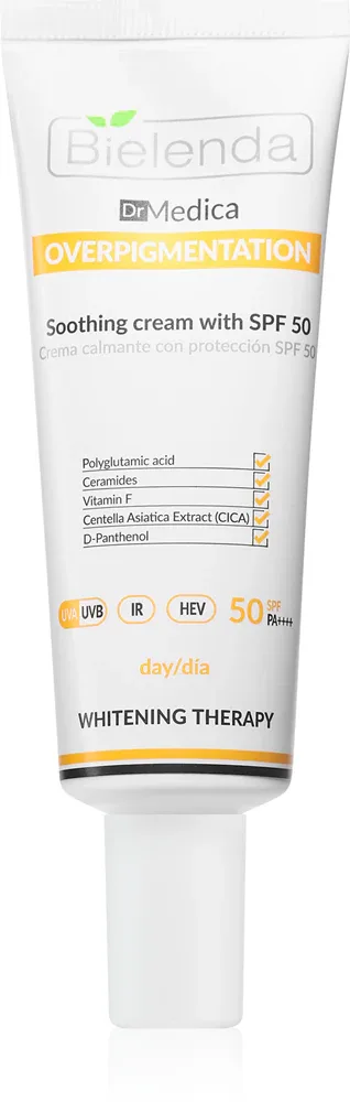 Bielenda Dr Medica Overpigmentation - Успокаивающий крем для тела SPF 50, 50 мл