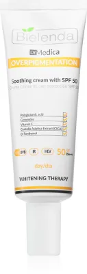 Bielenda Dr Medica Overpigmentation - Успокаивающий крем для тела SPF 50, 50 мл