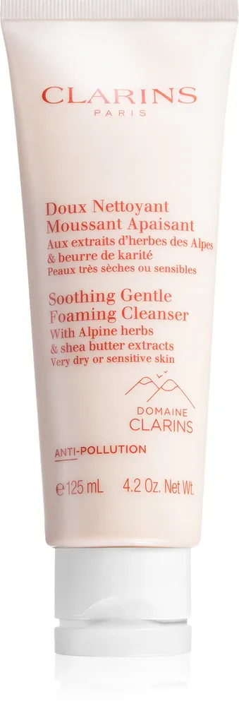 Clarins Soothing Gentle Foaming Cleanser - Пенящийся крем для очищения кожи, 125 мл