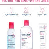 Bioderma Sensibio H2O Eye - Двухфазный мицеллярный лосьон для глаз и губ, 125 мл — фото 7