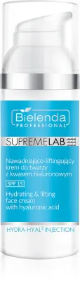 Bielenda Professional Supremelab Hydra-Hyal2 Injection 1,5% - Увлажняющий лифтинг-крем для лица с гиалуроновой кислотой SPF 15 SPF 15, 50 мл