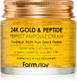 Farmstay 24K Gold & Peptide Perfect Ampoule Cream - Увлажняющий крем против старения кожи, 80 мл — фото 1