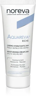 Noreva Aquareva Rich Moisturizing Cream 24h - Крем питательный интенсивно увлажняющий, 40 мл