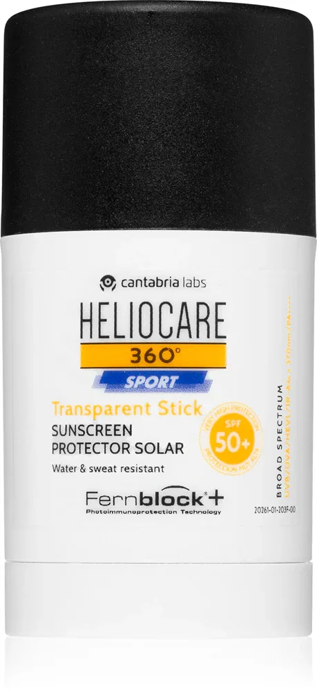 Heliocare 360 Sport Transparent Stick - Крем для загара в стике SPF 50+, 25 г
