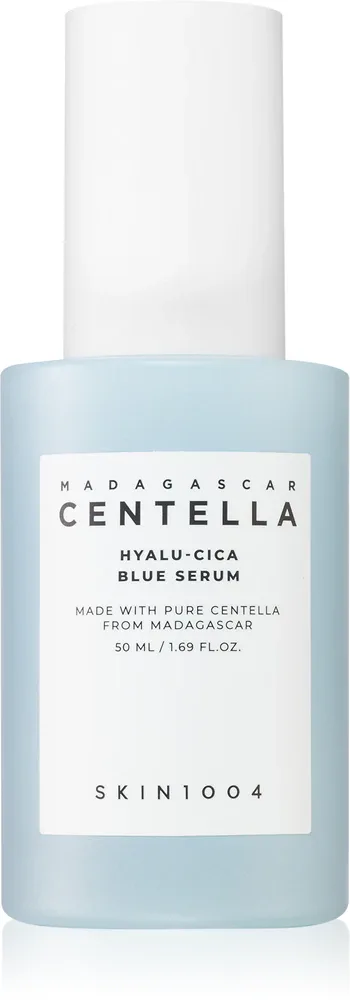 SKIN1004 Madagascar Centella Hyalu-Cica Blue Serum - Сыворотка интенсивного увлажнения для смягчения и укрепления чувствительной кожи