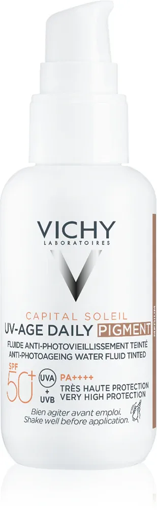 Vichy Capital Soleil Daily SPF50+ - Защитный тонизирующий флюид для лица SPF 50+, 40 мл, оттенок Medium