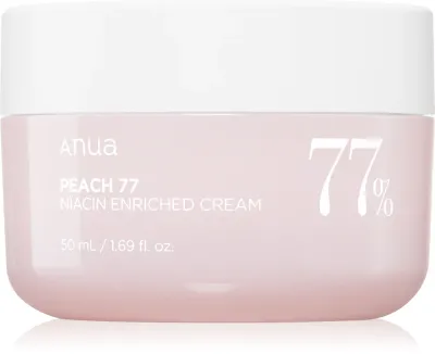 Anua Peach 77% Niacin Enriched Cream - Регенерирующий увлажняющий крем, 50 мл