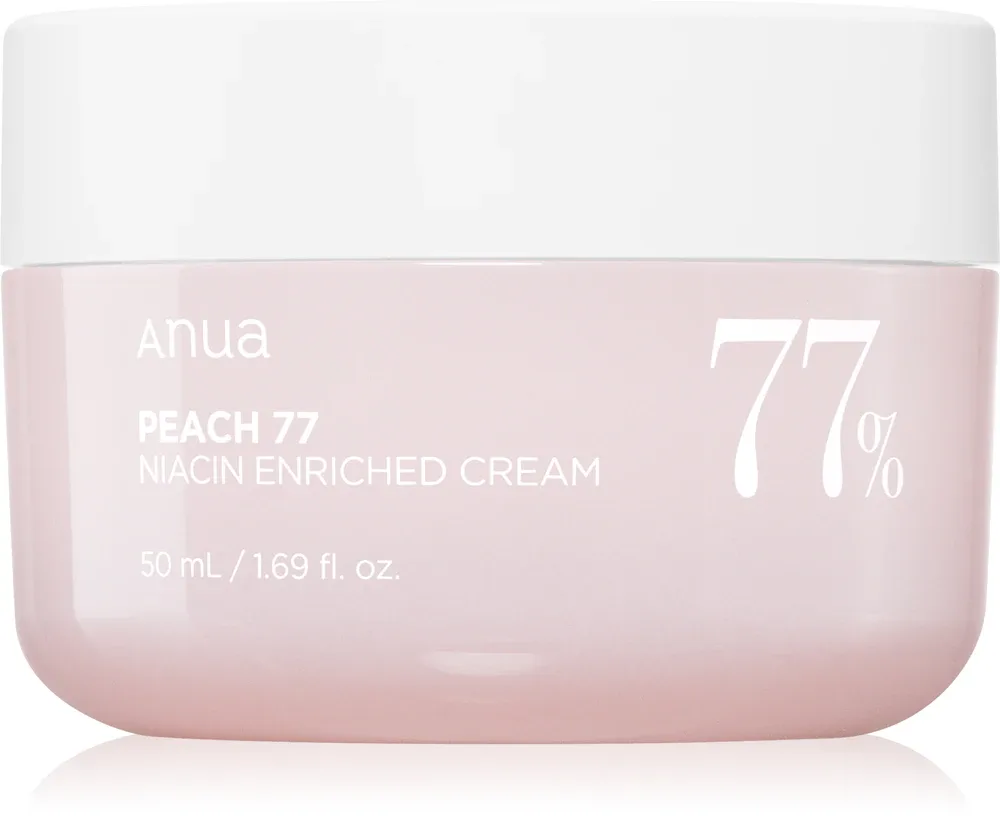 Anua Peach 77% Niacin Enriched Cream - Регенерирующий увлажняющий крем, 50 мл