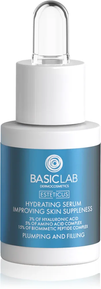 BasicLab Dermocosmetics Esteticus - Увлажняющая сыворотка с укрепляющим эффектом 3% Hyaluronic Acid, 15 мл