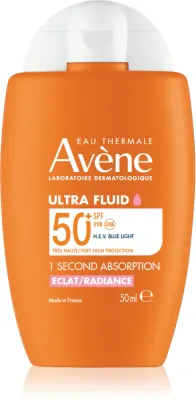 Avene Sun Ultra Fluid Radiance - Солнцезащитный флюид с эффектом освещения SPF 50+, 50 мл