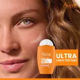 Avene Sun Ultra Fluid Radiance - Солнцезащитный флюид с эффектом освещения SPF 50+, 50 мл — фото 4