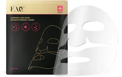 FOREO FAQ Glass Skin Collagen Face Mask - Маска гидрогелевая для лица, разглаживающая кожу и уменьшающая видимость морщин, 5 шт