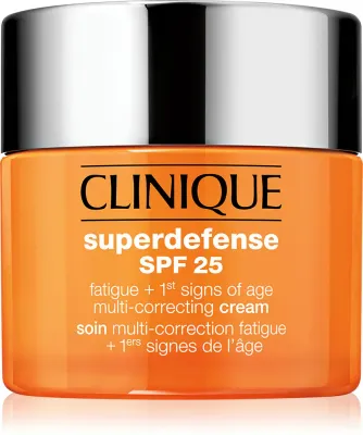 Clinique Superdefense SPF 25 Fatigue + 1st Signs Of Age Multi-Correcting Cream - Крем против первых признаков старения для сухой и комбинированной кожи
