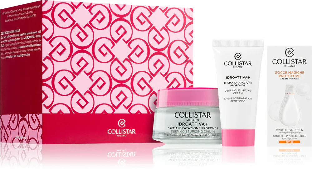 Collistar Idro-Attiva+ Exclusive Gift Set - Подарочный набор для женщин, 3 шт