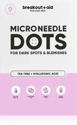 breakout + aid Microneedle Dots - Крем для лица с микроиглами от пигментации после угрей, 9 шт