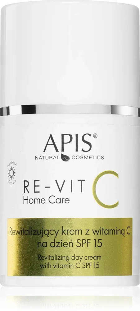 Apis Natural Cosmetics Re-Vit C Home Care - Легкий увлажняющий крем SPF 15, 50 мл