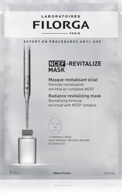 FILORGA NCEF -REVITALIZE SHEET MASK - Маска для лица с эффектом омоложения и осветления, 20 мл